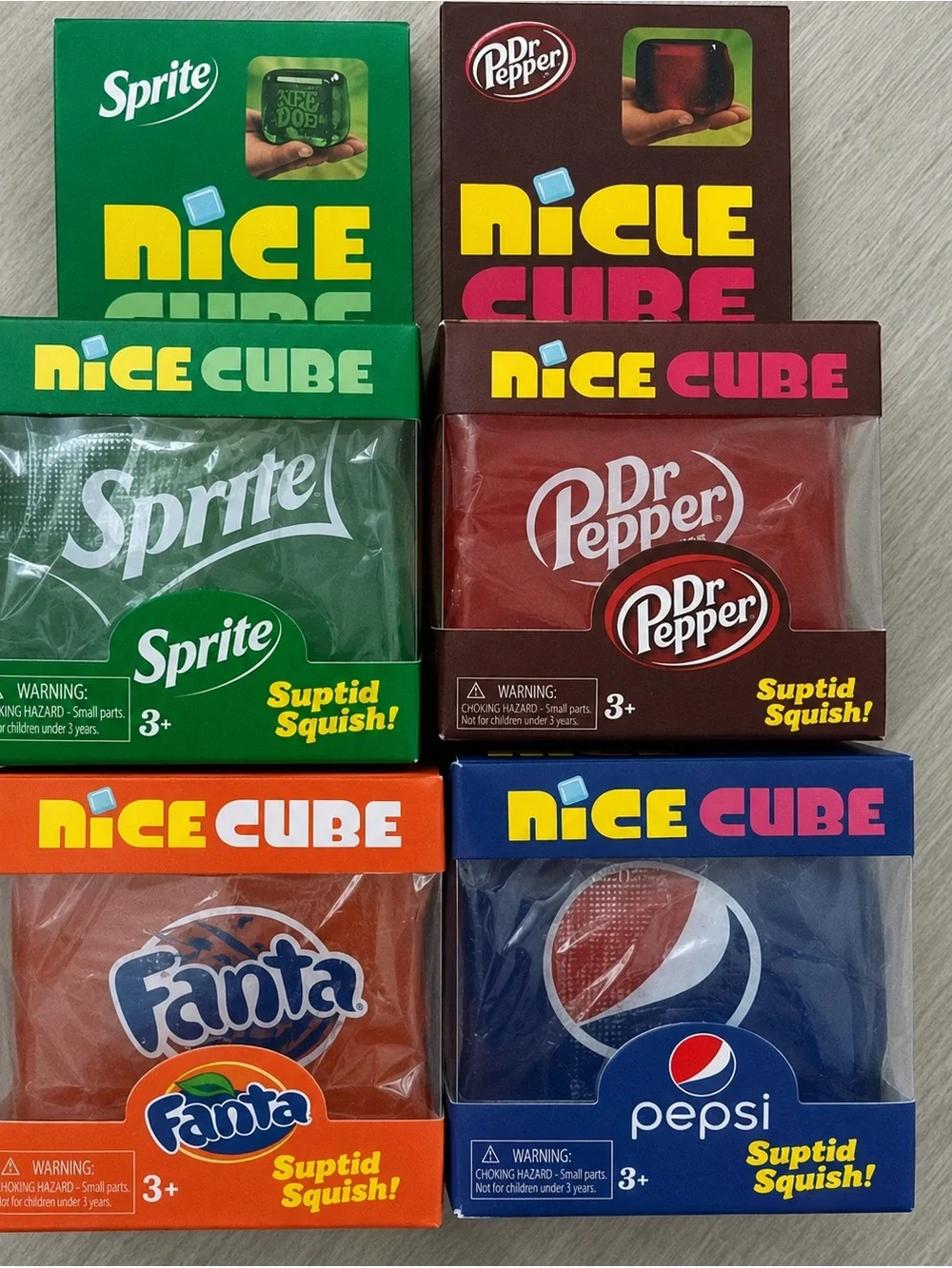 Nice Cube Suptid Squish! Pepsi Soft Squishy Toy - Blue